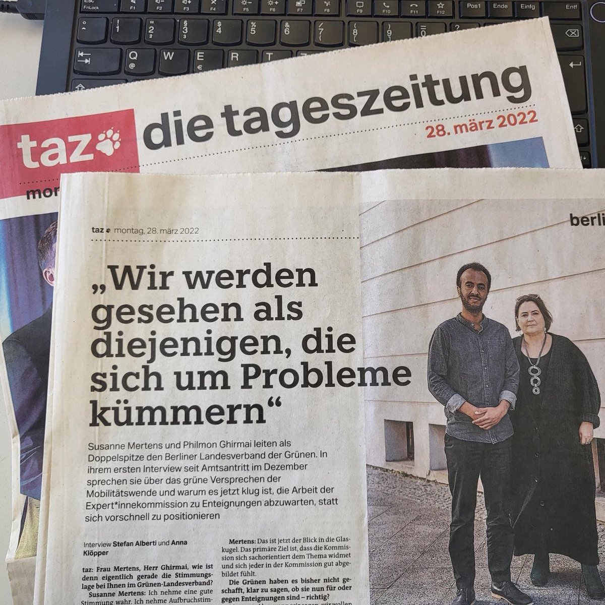 Wir sind eine soziale Mieter*nnenpartei. Wir sind da klar positioniert – auch was den Schutz der Bestandsmieter*innen angeht. Wir sagen nicht, dass die Lösung nur in Bauen, Bauen, Bauen besteht. Wir sagen sehr klar: Die #sozialeFrage löst sich im Bestand.
taz.de/Berliner-Gruen…