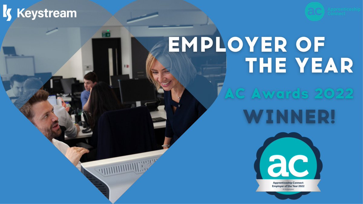 KeystreamR's tweet image. We&apos;ve done it again! 🎉
Keystream have been named Employer of the Year in the @apprenticeshipconnect Awards 2022

Our apprentices are so important to our company and culture at @keystreamrec and we&apos;ll be celebrating them throughout April
#apprenticeship #talent #progress #Monday