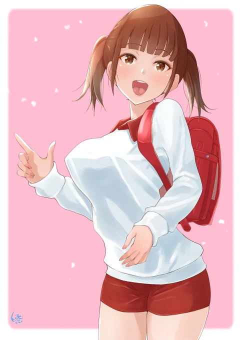 満開だって!
オリジナル生意気妹ちゃんです 