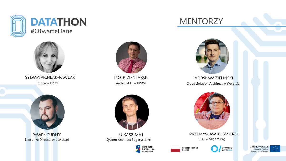 Podczas Datathonu #OtwarteDane zapewnimy Wam silne wsparcie! Poznajcie pierwszych mentorów!

#hackathongov #mentor #hackathon