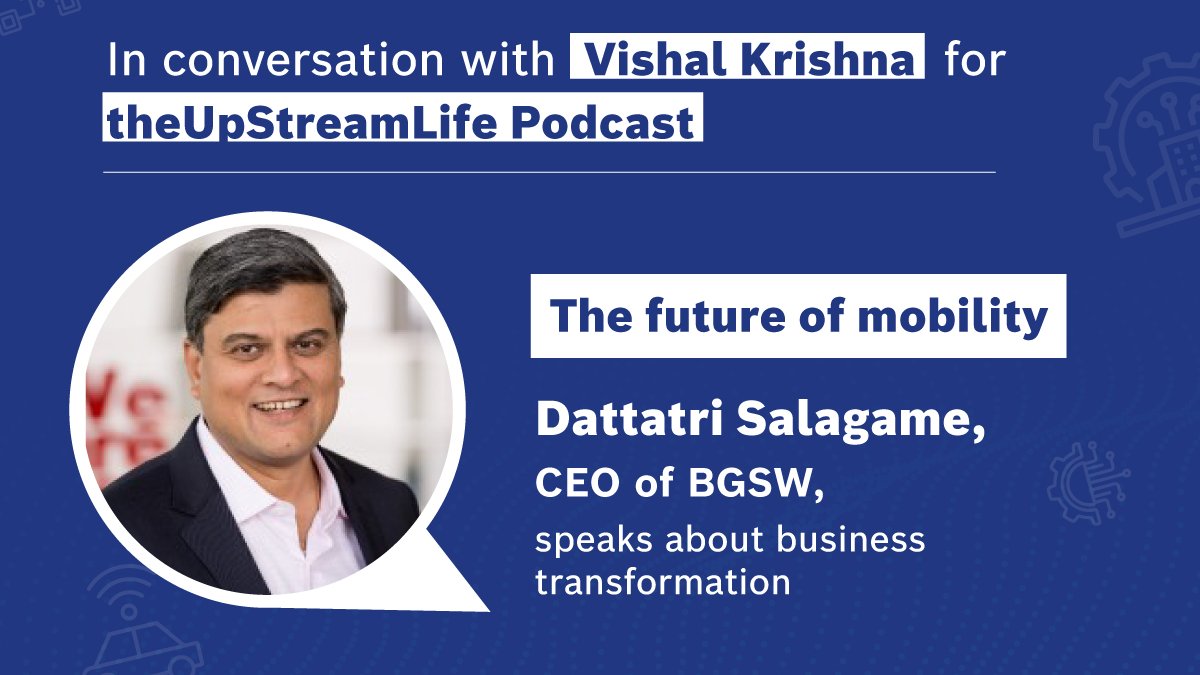 BoschSoftware's tweet photo. #BGSW has been continuously invested in the landscape of mobility. Watch 
@Dattasalagame President &amp; MD – BGSW, share his views with Vishal Krishna, Founder of 
@theupstreamlife, on technological innovations and the future of Mobility. https://t.co/gKnNjVM31k https://t.co/BJcGv5hGhU