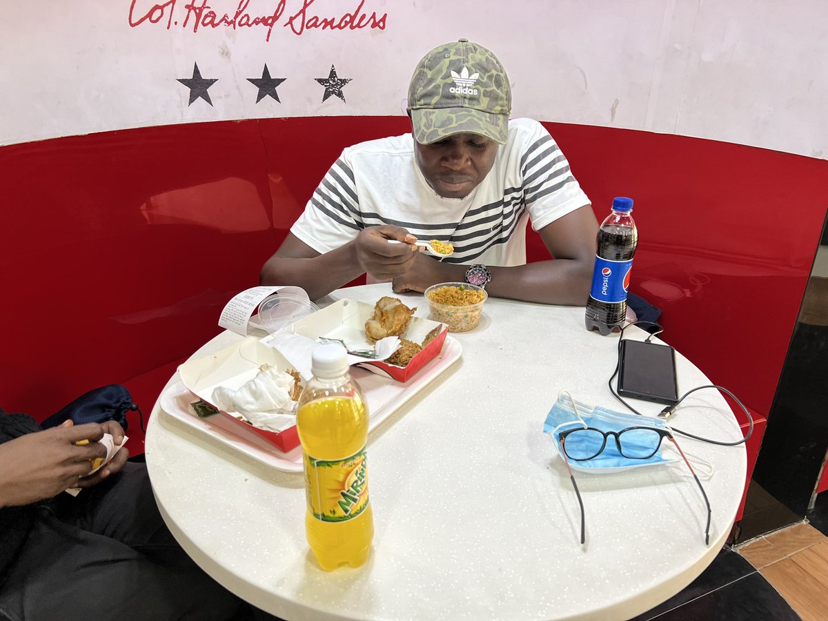 SaddickAdams's tweet photo. Tried Naija Jollof for the first time. Ewuooo 🙄🙄 you people dey do well

Fact: There’s no Jollof in Nigeria. Just colored rice

#BetkingjollofDerby 
#ThatBetKingFeeling https://t.co/8KbnBlguOE