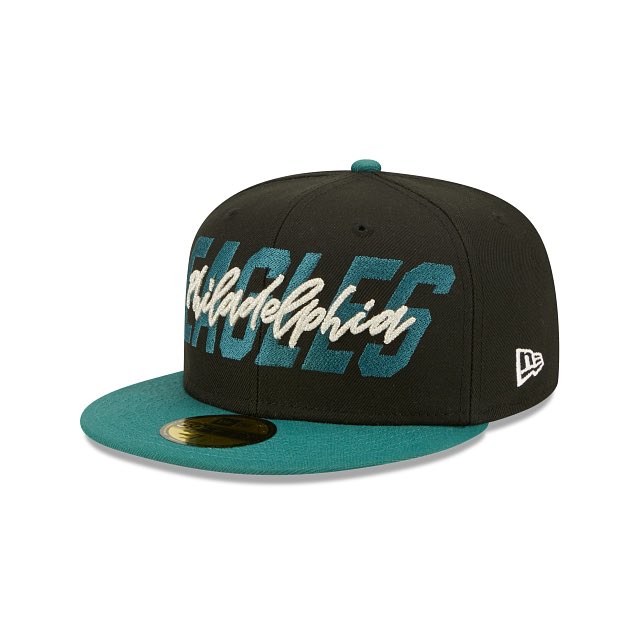 PHLEaglesNation's tweet photo. The #Eagles 2022 Draft Hat has been released…. Which players will be putting this on their heads? 👀 https://t.co/5LAOd8uFeB
