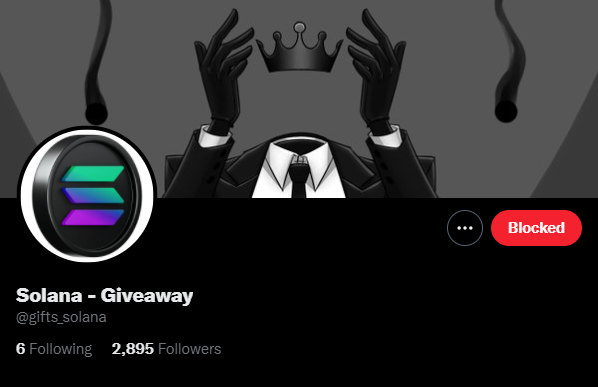 InvestigatorSol's tweet photo. FAKE GIVEAWAYS / RUG ACCOUNT

@gifts_solana is fake giveaway account that did @Heads_wac rug. They didn't even change the banner look up at this fools! https://t.co/WxtPf7VkOf