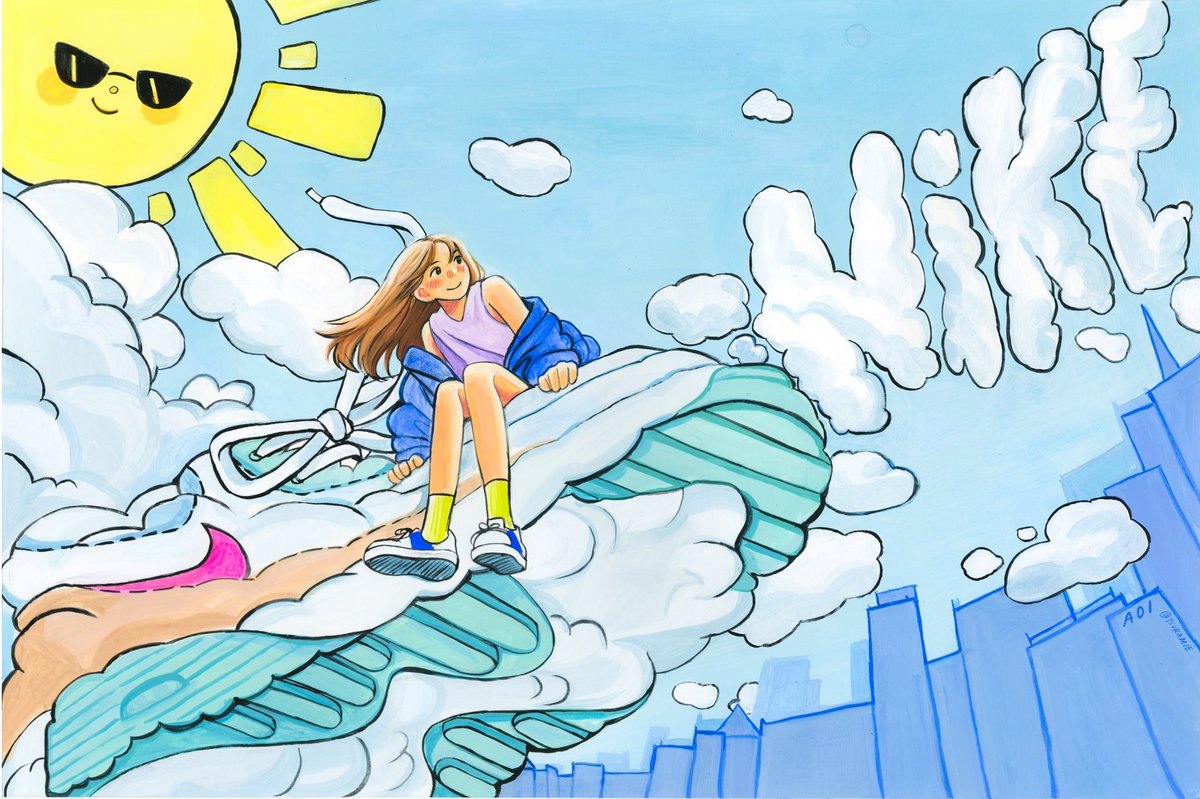 aoi_lvl1's tweet photo. ⛅️💛 #illustration #nike https://t.co/Mn7aWKrBzt