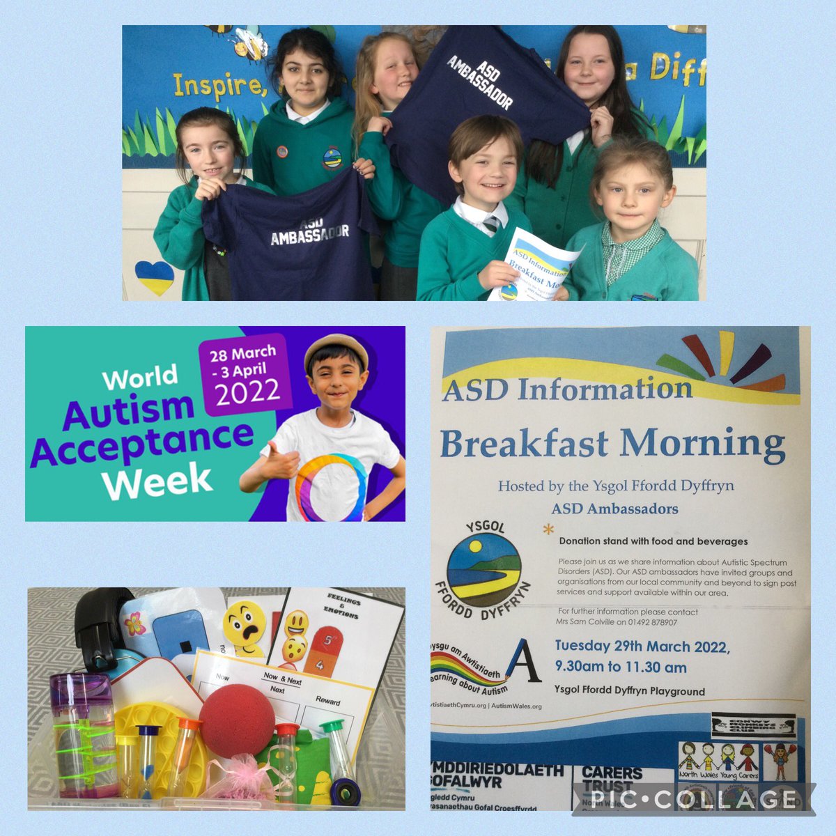 FforddDyffryn's tweet photo. 🌟🌟ASD Acceptance Week 2022🌟🌟
If you have nothing planned tomorrow morning....pop along!
Come and support our ASD Ambassadors with their ASD information breakfast morning.
#ASDAcceptance #Inclusion #community @AutismWales @NASCymru @flagupautism @YoungMindsUK @WorldAutismDay https://t.co/9jmp8m1Nu6