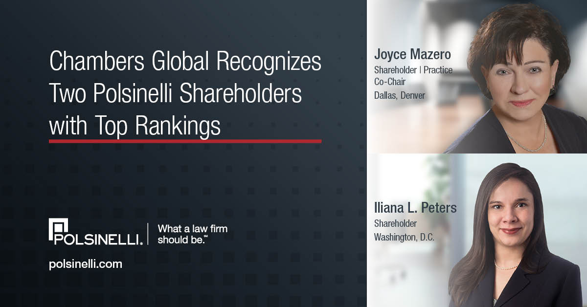 Congratulations to attorneys Joyce Mazero and Iliana Peters for recently being ranked by <a href="/ChambersGuides/">Chambers and Partners</a> in its 2022 Chambers Global rankings with top industry recognitions.

Read more: polsinelli.com/newsevents/202…. 

#chambers #globalmarketleader #healthcare #privacy #datasecurity