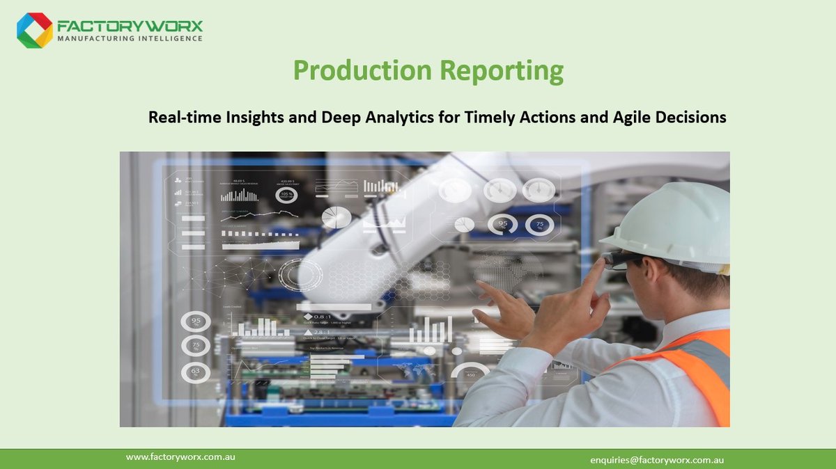 factory_worx's tweet image. From real-time data visibility for accurate and timely responses to #predictiveanalytics driven decisions and pre-emptive actions, #FactoryWorx #ProductionReportingmodule infuses agility and effectiveness into #manufacturingoperations. bit.ly/3HELg3y