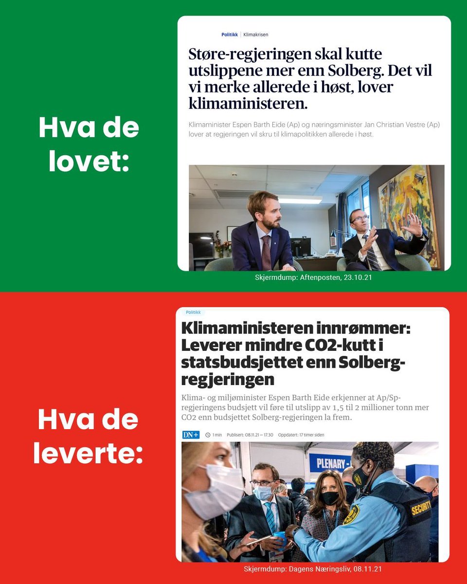 Mange som er forferdet over Arnstads utspill om å senke Norges klimamål, så jeg bare minner om denne fra i fjor høst: