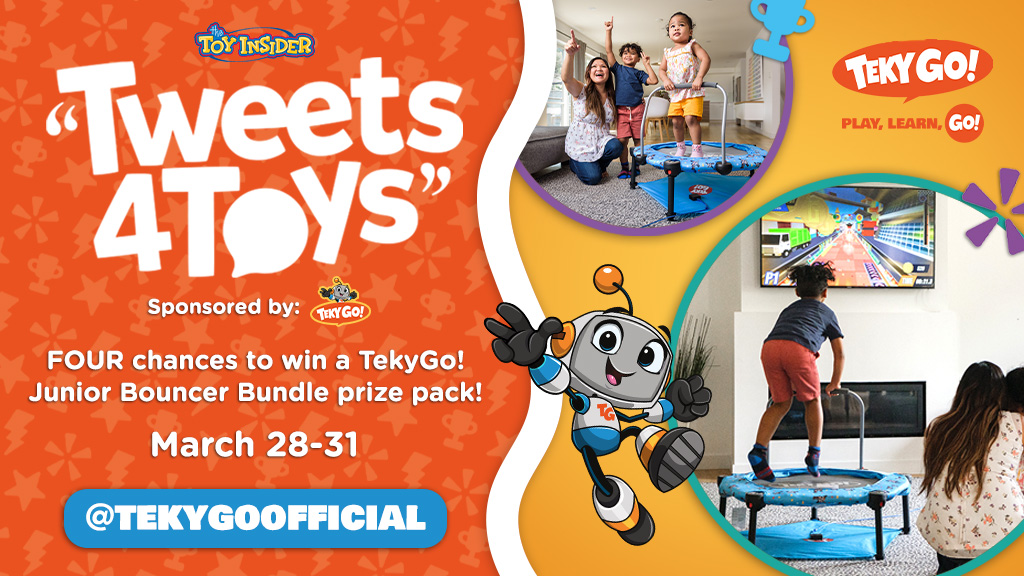 TheToyInsider's tweet photo. RT for a chance to win an TekyGo! Junior Bouncer Bundle of your very own, valued at $289!! #tekygoparty #tweets4toys #giveaway #free #sweeps #win https://t.co/2zGjpBpo7L