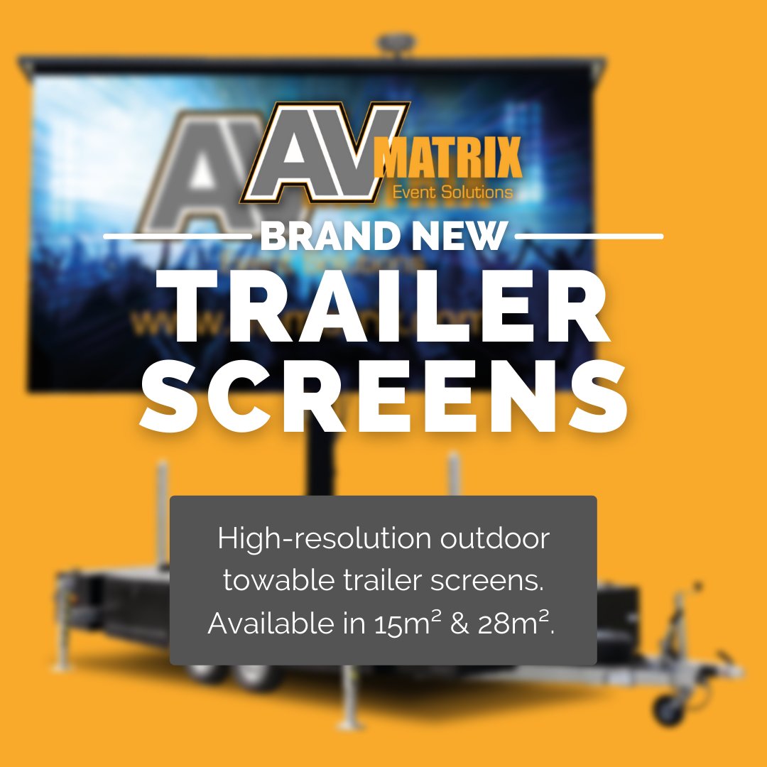 AVMatrix1's tweet image. Spring has officially SPRUNG! 🌷

If you require a #TrailerScreen for an upcoming outdoor event, get in touch today. 

Available in 15m² and 28m², our high-resolution screens are PERFECT for a range of outdoor settings. 

📞 0800 1950 600
🌐 bit.ly/2NC3hnX

#EventProfs