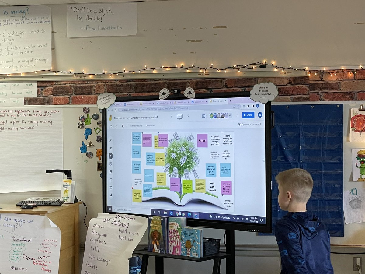 Excellent financial literacy lesson in Mrs. Jagannath’s 4th grade class: wants and needs. <a href="/MartinElem_SPS/">George R. Martin Elementary School</a> #SeekonkPS