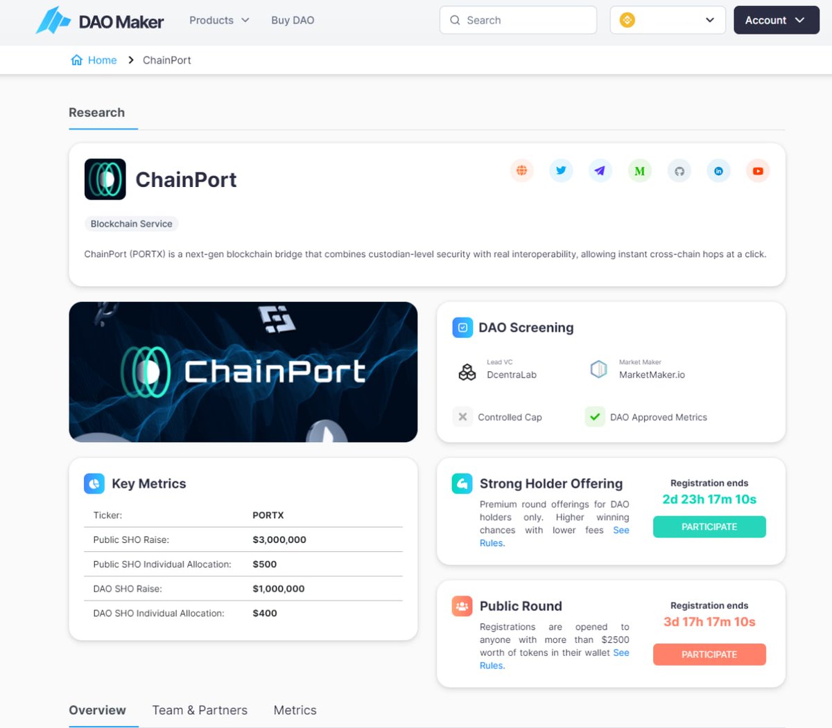 Port chain. Port chain