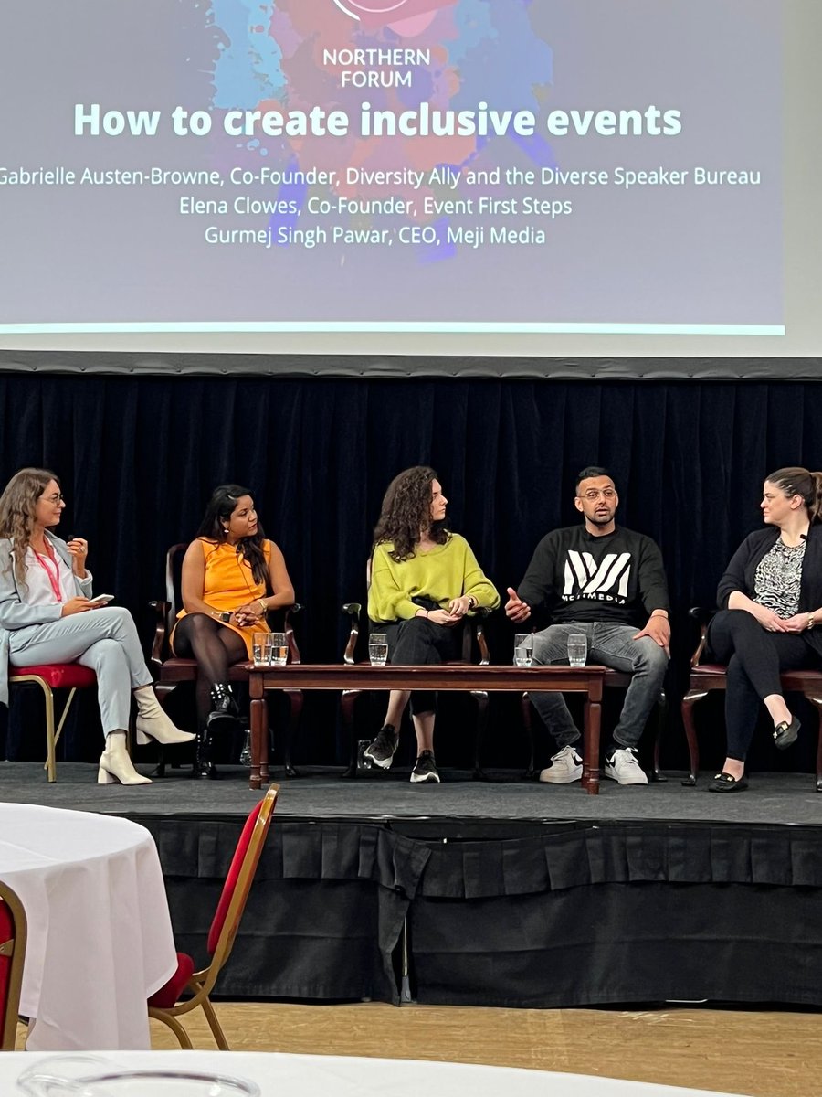 gurmejsp's tweet image. Talking #InclusiveEvents @CITmagazine Northern Forum with @Gabby_AustenB @ElenaClowes