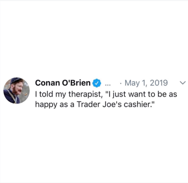 bevividyou's tweet photo. Forget Disney, the happiest place on earth is Trader Joe's. 🛒 #TraderJoes #teamcoco  #mondaythoughts https://t.co/8BZwQezopQ