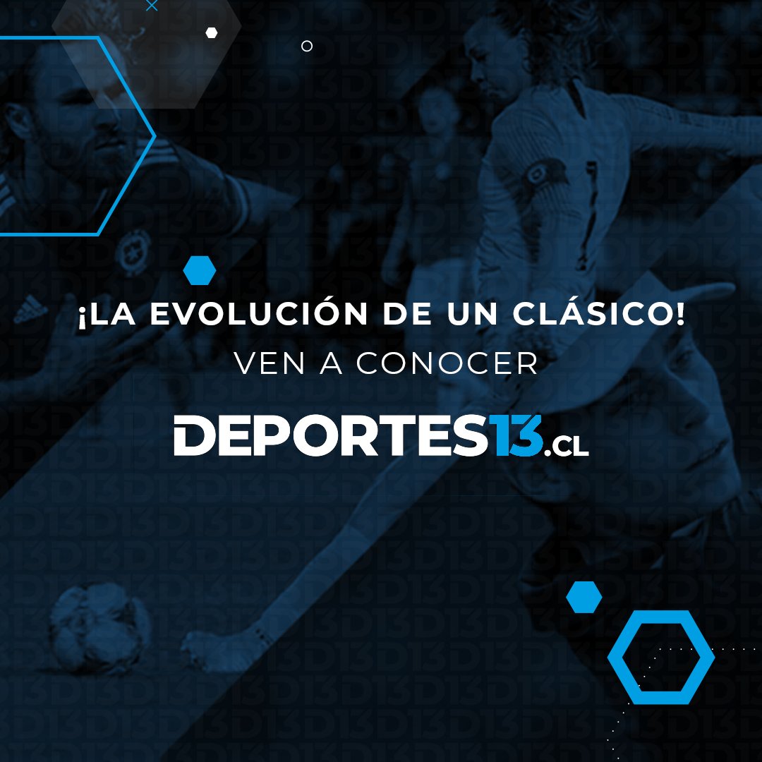 ¡BIENVENIDO #D13! 🏅
#Deportes13 Es el nuevo espacio de deportes de Canal 13. Acá encontrarás todo sobre La Roja, fútbol nacional e internacional  y los deportes más destacados de nuestro país. 🏆🇨🇱

 Ingresa ahora en deportes13.cl la evolución de un clásico. 👌🏻