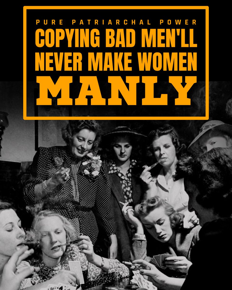 manctures's tweet photo. Women are masculinised.

The one &amp; only TOXIC MASCULINITY is women trying to be masculine.
#ToxicMasculinity https://t.co/rgFGR6pJwE