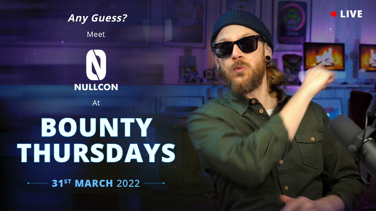 💥We have a 'Secret' &amp; only Stok✌️ <a href="/stokfredrik/">STÖK ✌️</a> knows about it!😎

😉Can you guess? 💬Drop in the comments section

👊Meet us on Stok's 'Bounty Thursdays' Live on 31st March

Stay Tuned▶️youtube.com/c/STOKfredrik

#Nullcon #bountythursdays #infosec #Conference #Cybersecurity