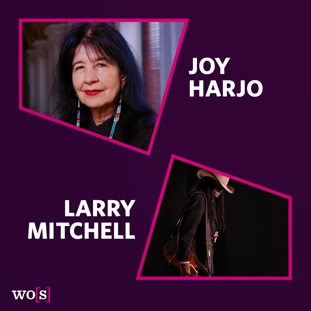 Get excited for a performance by Joy Harjo and Larry Mitchell at #WOS22! Harjo is the 23rd Poet Laureate of the United States. Mitchell is a Grammy-winning guitarist, producer, and engineer. These two talented artists are sure to amaze you, so don’t miss out on their performance!