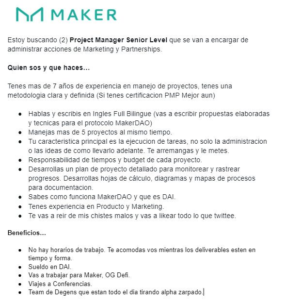 Mariandipietra's tweet photo. Porque twitter es el mejor Linkedin, acá va anuncio de trabajo.
Interesados Mandar MP en Ingles con una historia de algún proyecto grande que manejaron, que salió mal y en donde me cuentan que hicieron... https://t.co/1JMn0wEd6w