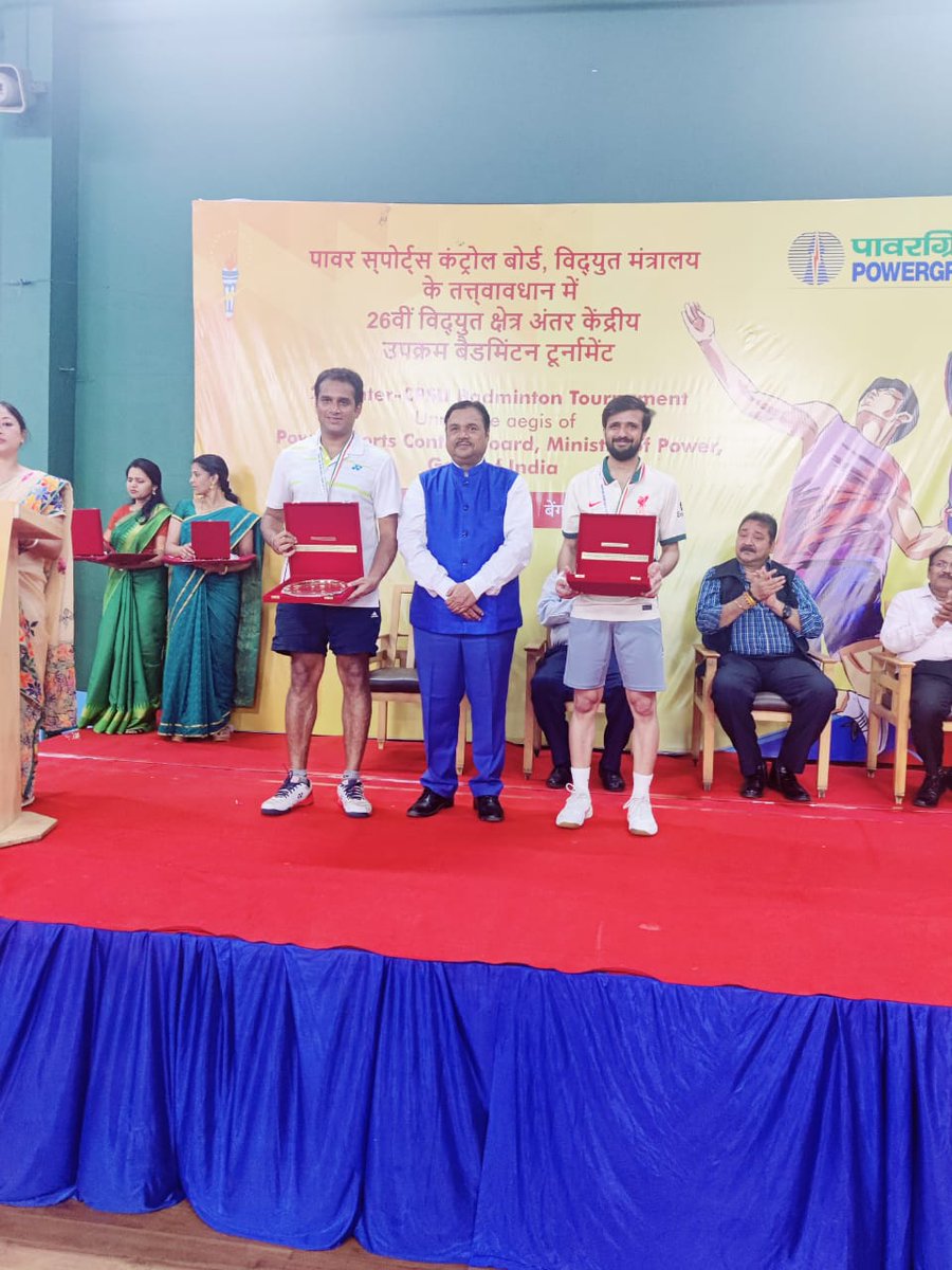 RECLindia's tweet photo. REC sweeps Mens' events at 26th Inter-CPSU Badminton Tournament organized by @pgcilindia under aegis of PSCB at Bengaluru!

Team REC brought home 4 medals (3 Golds &amp; a Silver) in the Mens'  Singles, Doubles and the Team Championship categories. https://t.co/kEKRg4lMUx