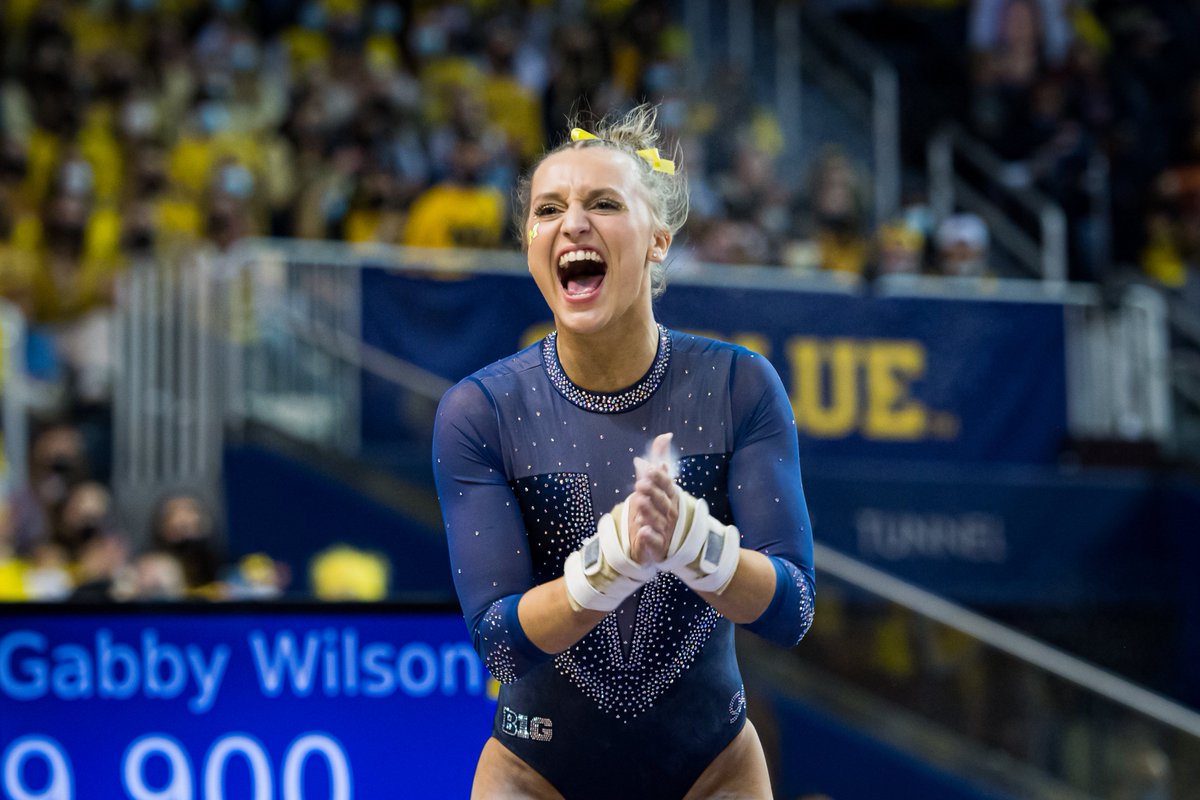 UMichWGym's tweet photo. Mood because NCAA Regionals are this week!

#GoBlue 〽️ https://t.co/hTyupPTA3G