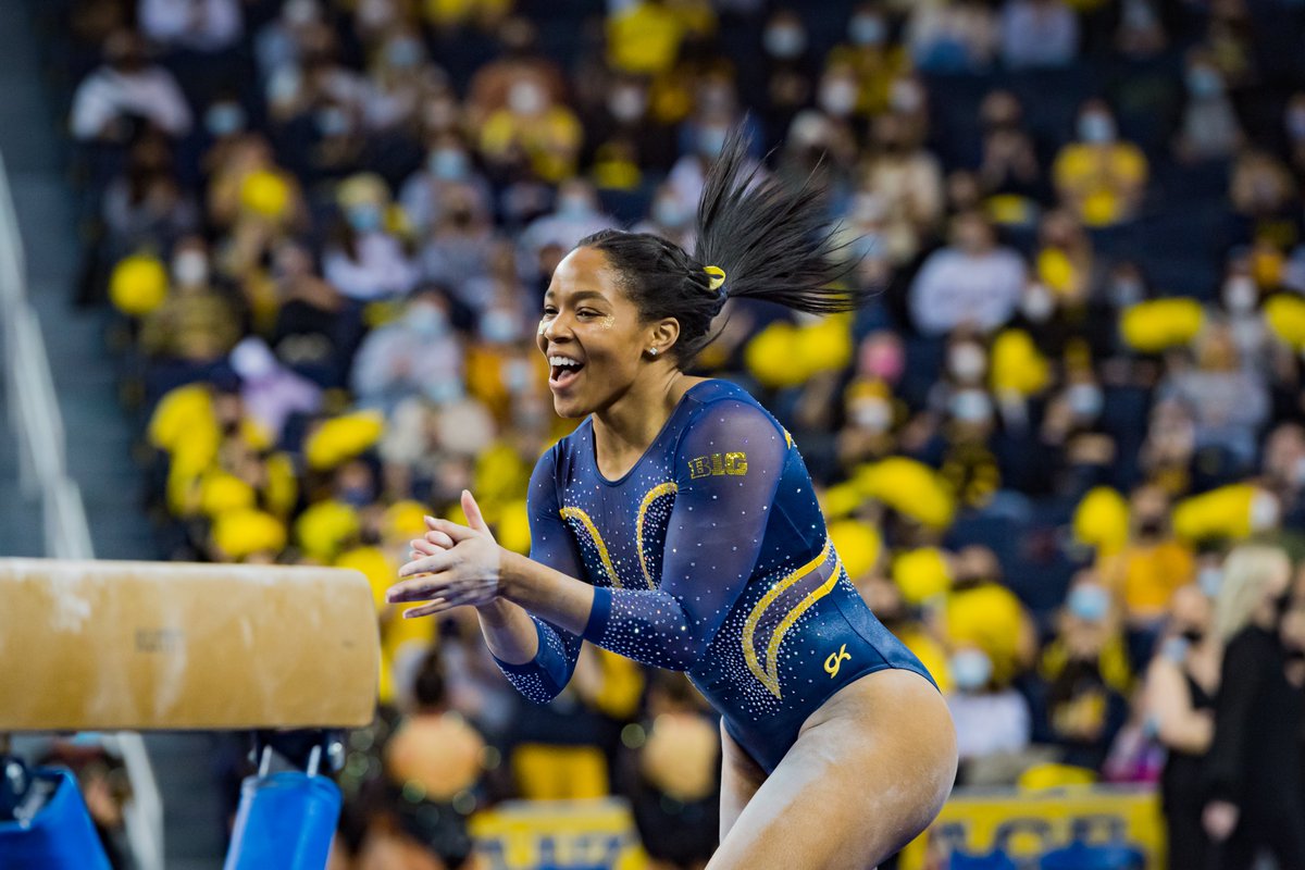 UMichWGym's tweet photo. Mood because NCAA Regionals are this week!

#GoBlue 〽️ https://t.co/hTyupPTA3G