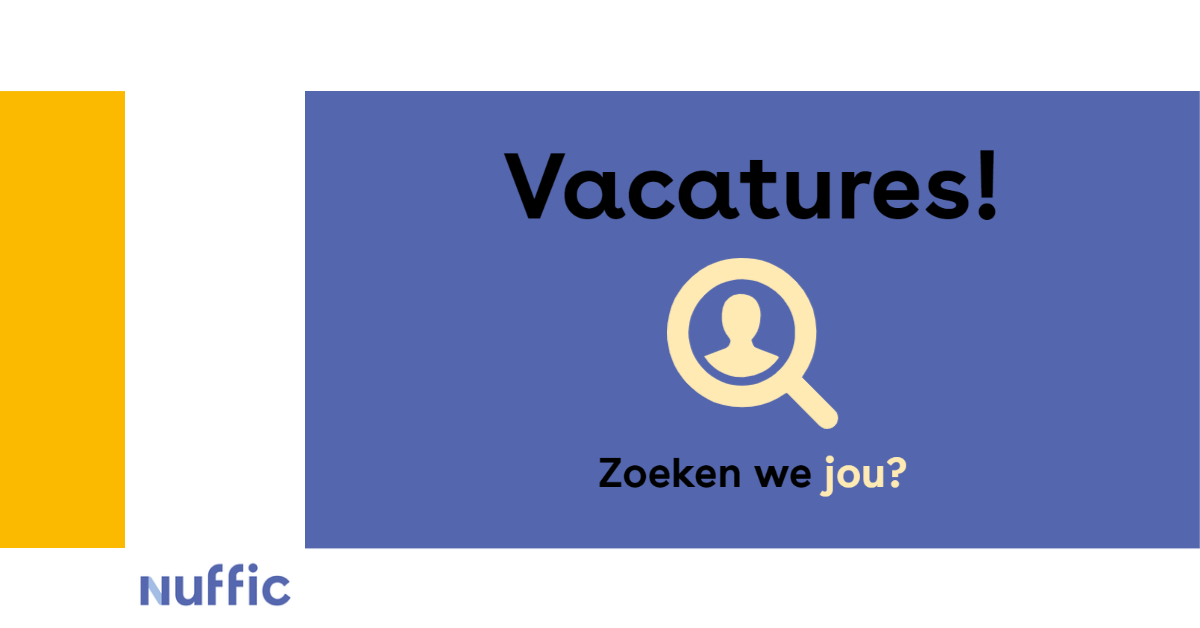 Nuffic's tweet photo. 😃 Wil jij een bijdrage leveren aan #internationalisering van het #onderwijs en ben jij toe aan een nieuwe uitdaging?
👀 Bekijk onze #vacatures! Bijvoorbeeld #functioneelbeheerder bij @Nuffic of #programmabeheerder bij @ErasmusplusNL
Solliciteer direct➡️https://t.co/E1quwNYX6s https://t.co/ZXpLjWwm1b