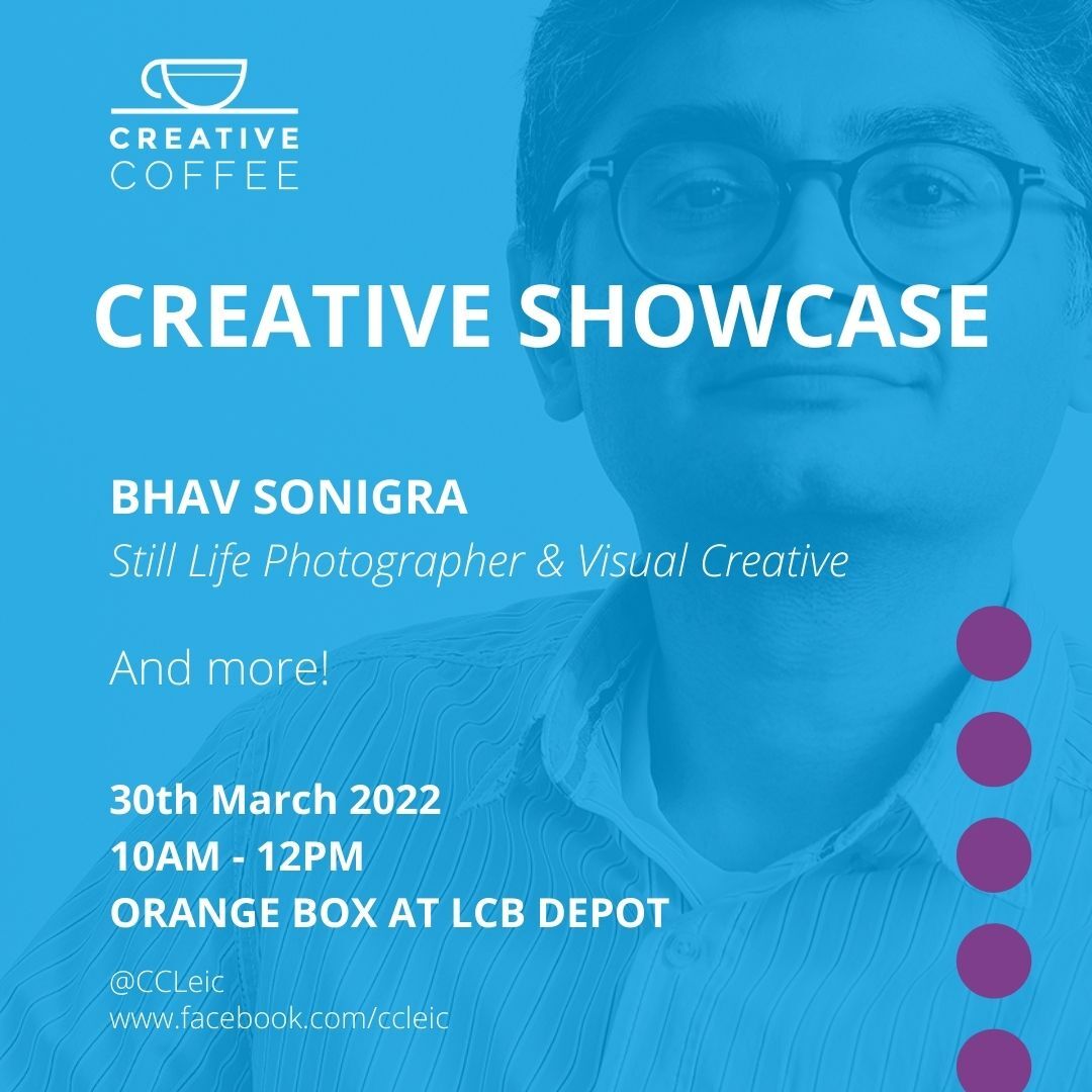CCLeic's tweet photo. There's still time to sign up for Wed's Creative Coffee Showcase!

3 local business stories, including the talented Bhav Sonigra, + the usual chance to network.

https://t.co/onqRLZf5lf

We look forward to seeing you there!

#CCLeics #LeicesterNetworking #LeicesterCreatives https://t.co/Z5HJxWTMXo