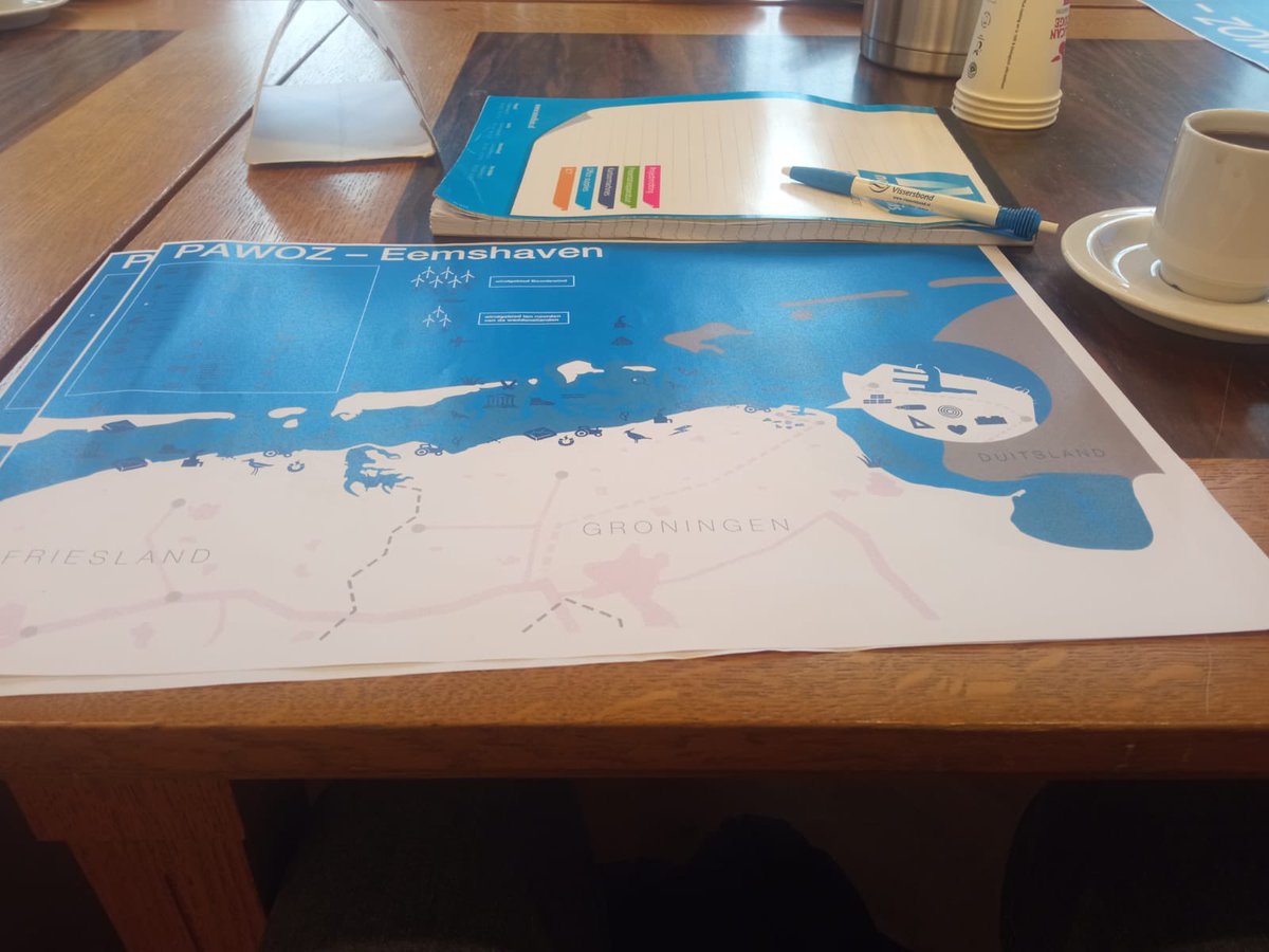 Vissersbond's tweet photo. Vandaag in #Groningen aanwezig bij de #PAWOZ bijeenkomst over toekomstige kabel- en leidingroutes vanaf de Noordzee naar Eemshaven. Aanwezig om de #visserijbelangen te verdedigen! https://t.co/aYlssmcrdI