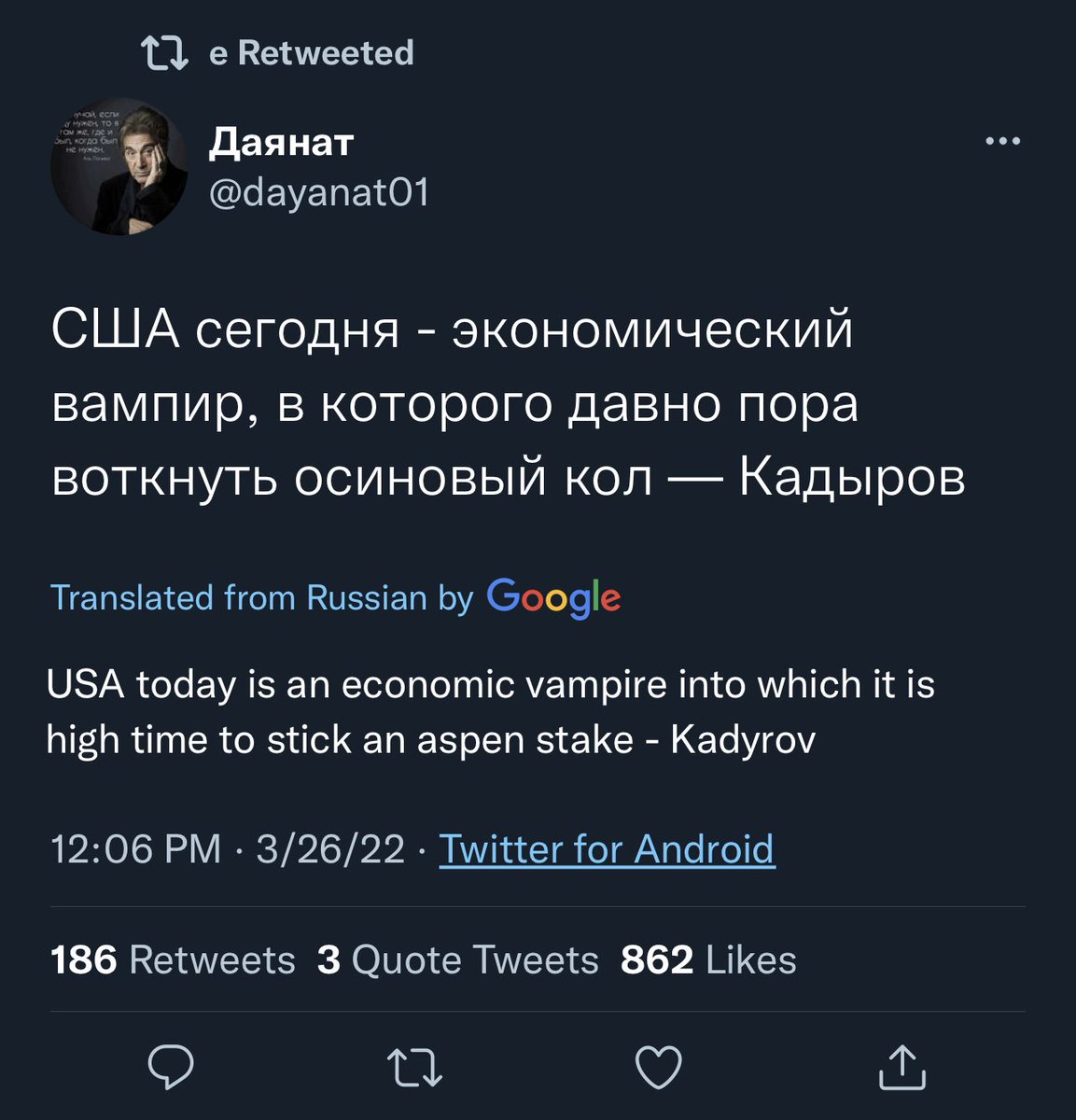 KentuckyGoddess's tweet photo. Y’all can keep kissing Russians’ asses, but they don’t think so very highly of you.
I’ve been trying to tell you, but y’all don’t wanna listen. 🤷🏼♀️
Russia hates the US.
#RussianHate #Russia https://t.co/6kF2LPZ56e