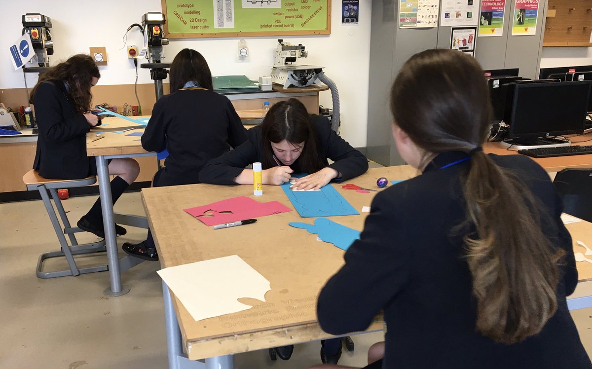 Y8 busy working on day 1 of the D&amp;T House Challenge - finishing tomorrow. Which house will win?