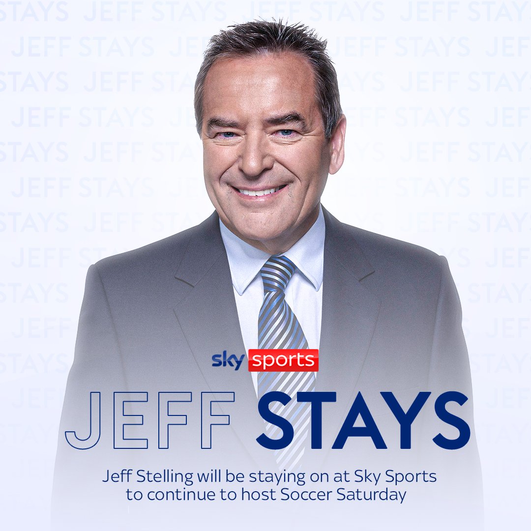 SkySportsPL's tweet photo. 🚨 Jeff Stelling is staying on Soccer Saturday 🚨

We repeat…

🚨 Jeff Stelling is staying on Soccer Saturday 🚨 https://t.co/DFwapPzjYO
