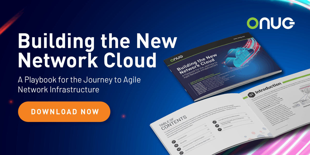 ONUG_'s tweet photo. The Network Cloud Working Group developed the SD-WAN market and is now focused on developing the playbook for networking in the post-Covid world.
Follow the link to download your copy and to see the latest working-group news: https://t.co/PVGnCFFwLT
#networkcloud #playbook https://t.co/77BEbkvh0w