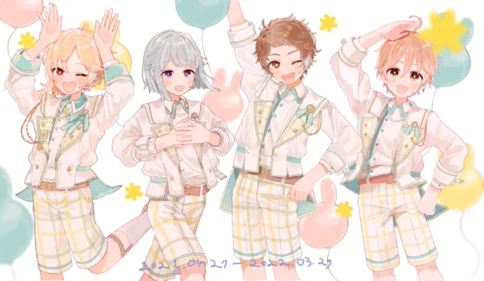 誕生日毎にちまちま描いてたのが揃った🐇 