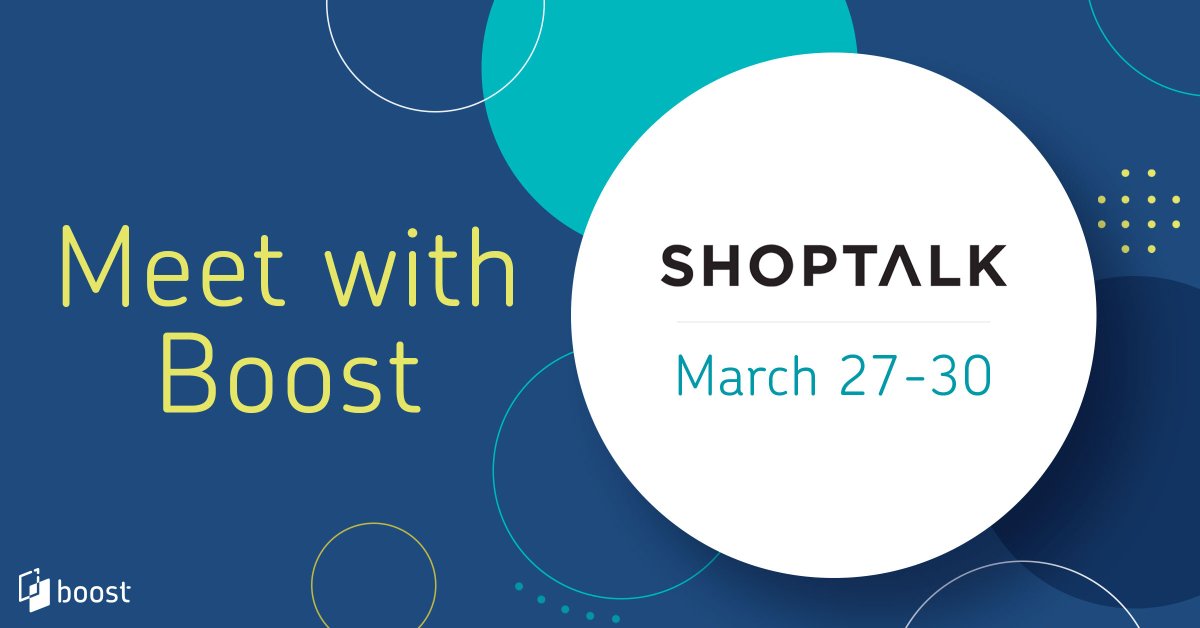 There are 3 days left of Shoptalk, so don’t miss your chance to connect with Boost. Let’s meet up! hubs.ly/Q016P_Gw0