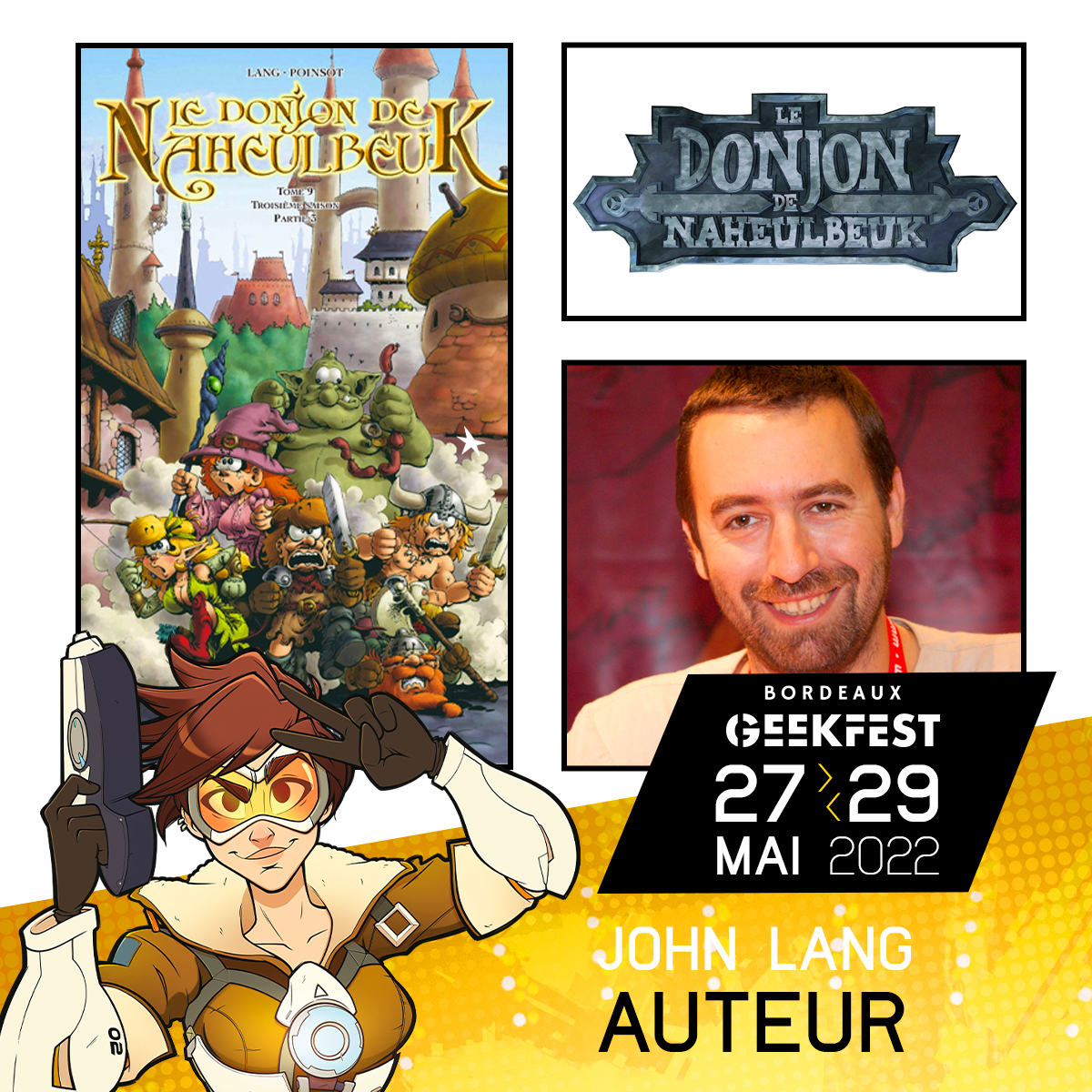 Geek_Festival's tweet photo. Découvrez le tout premier invité du BGF ! 

John Lang, alias « Pen of Chaos », créateur du Donjon de Naheulbeuk, nous fait l'honneur de sa présence au #BordeauxGeekfest 😍

👉 https://t.co/wdsgWS6mf1

#bordeaux #bgf #geek #naheulband #JohnLang #Naheulbeuk https://t.co/F0Wcb1Sx3W