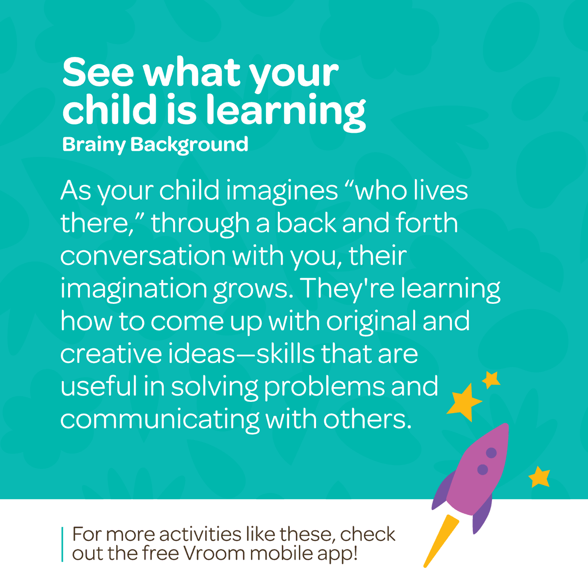 joinvroom's tweet photo. Next time you're out for a walk with your LO, turn it into a #BrainBuilding opportunity by imagining together who lives in the 🏠s you pass by. Check out the #BrainyBackground. ⬇️ https://t.co/jIxeqwispn