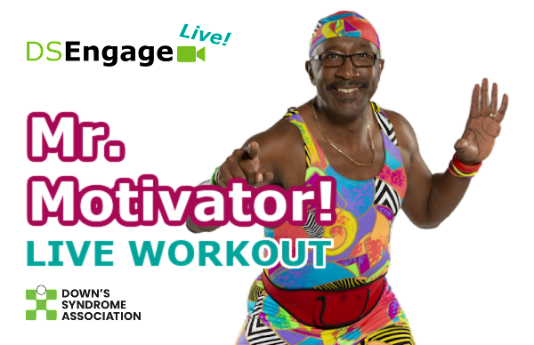Make sure to join us next Wednesday from 6.30-7.15pm to get moving and energised with our patron, Mr Motivator!

The session is perfect for any age group, any level of fitness and great for the whole family to take part.

Sign up here:
downs-syndrome.org.uk/our-work/servi…