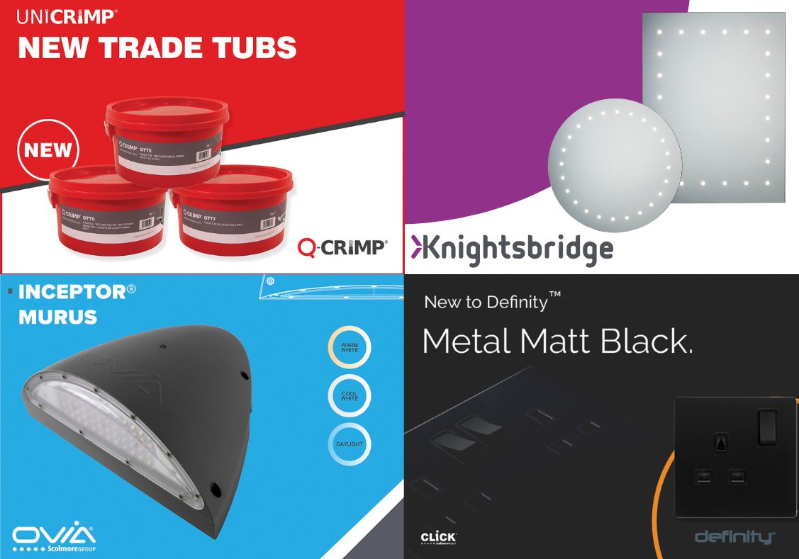 Elecmagazine's tweet photo. Product Spotlight!
💡 Ovia adds LED wall packs to its floodlight range
🔌New cover plates for Definity range
⭐Knightsbridge LED mirrors reflect modern tastes
🛠Unicrimp expand popular Q-Crimp Trade Tubs!
Read more here 👉 https://t.co/I4699I5Yw8
#floodlights #led #coverplate https://t.co/N3FOQ1kFCa