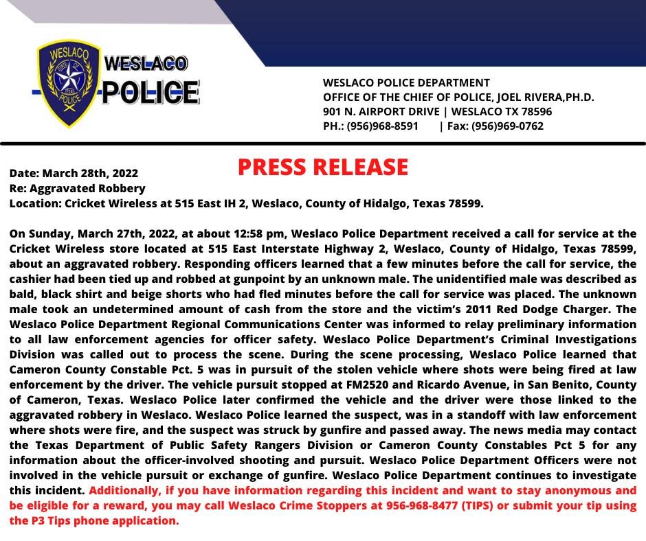 WeslacoPolice tweet media