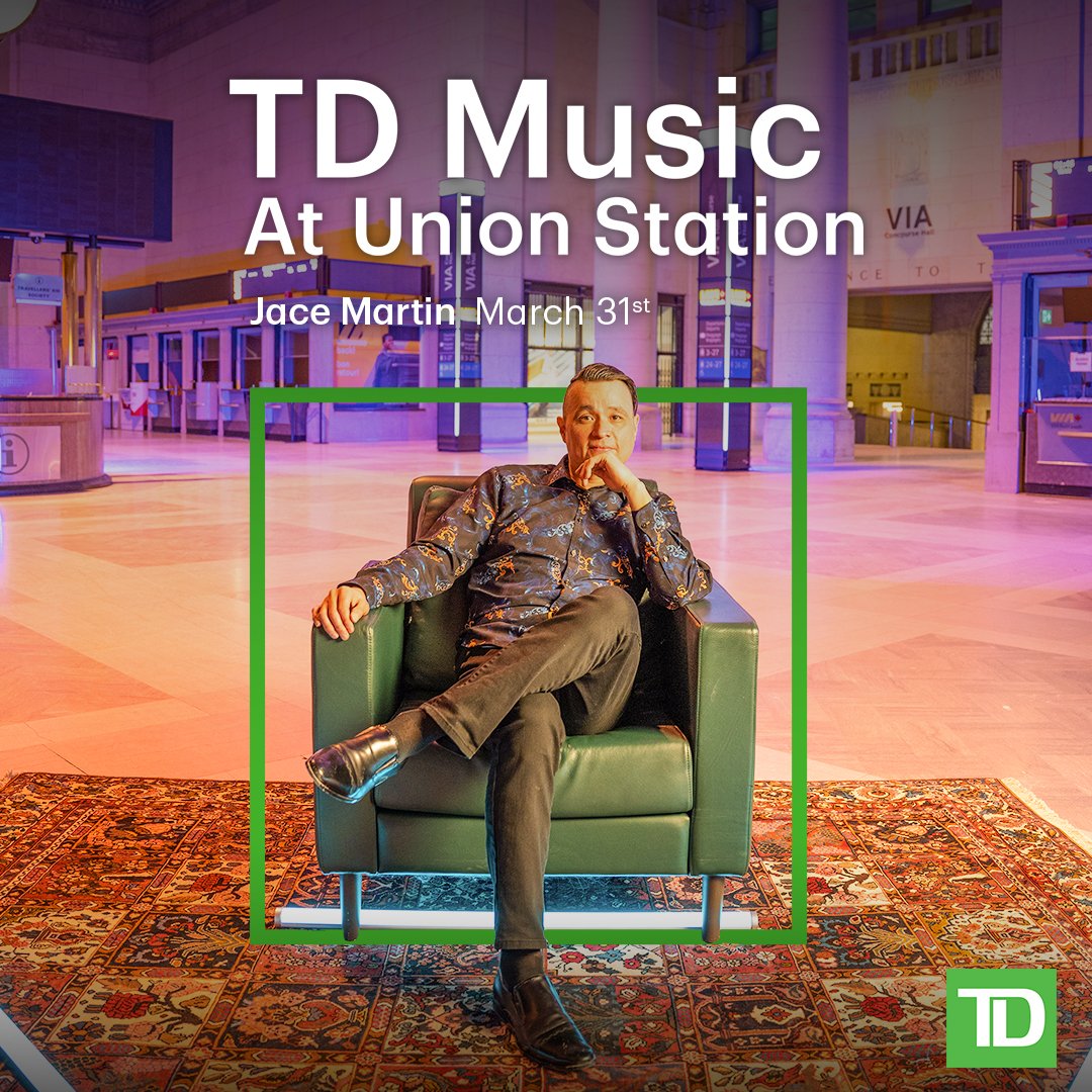 PSA: Award winning musician @jacemartinmusic has a special performance this Thursday. Who else is excited? 🙋 @torontounion @TD_Canada