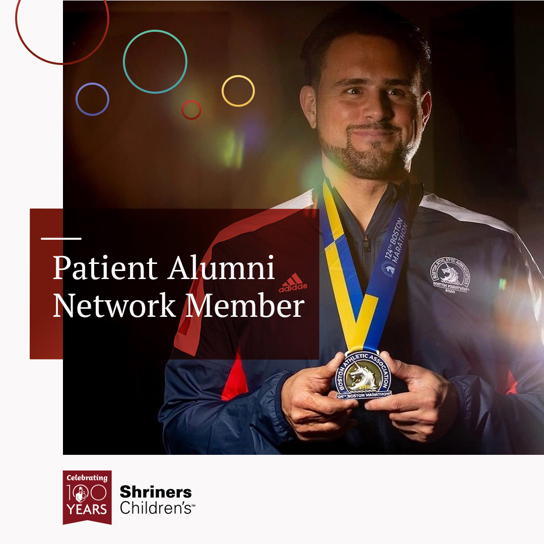 Former Shriners Children’s Boston patient, 35-year-old Matthew, made a personal dream come true a couple years ago: He ran the Boston Marathon -- and he did it to raise funds for the hospital. Read Matt's story and learn about our Patient Alumni Network: ow.ly/KA4b50IsC1r