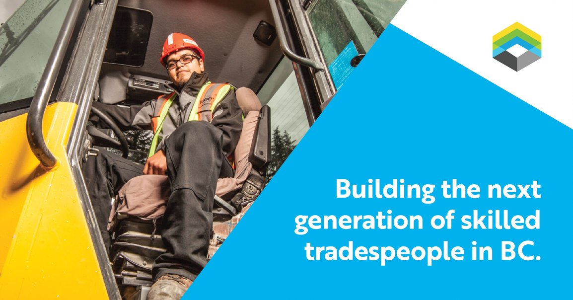 By using Community Benefits Agreements (CBAs) we ensure that we are building #training &amp; #apprenticeship opportunities for the next generation of #trades people in B.C. 

Learn more about how CBA's are helping create jobs for generations to come ⬇️ bit.ly/3vbwLjT