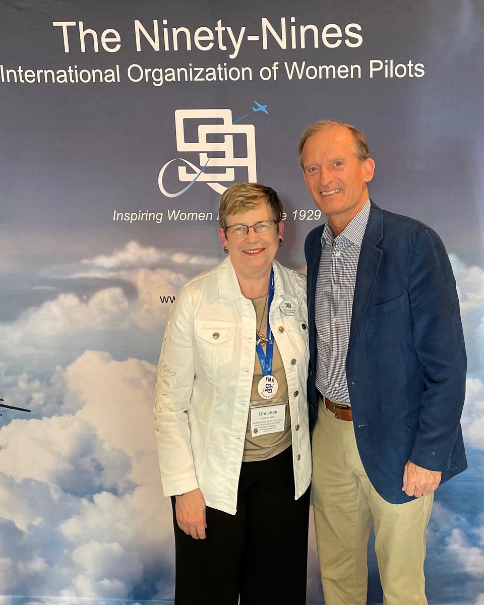 George Bye, Founder &amp; CEO of Bye Aerospace, attended a meeting with the Colorado Chapter of the 99s and discussed the future of flight training and electric aviation. 

#byeaerospace #electricaircraft #eflyer #colorado99s #aviation #pilot