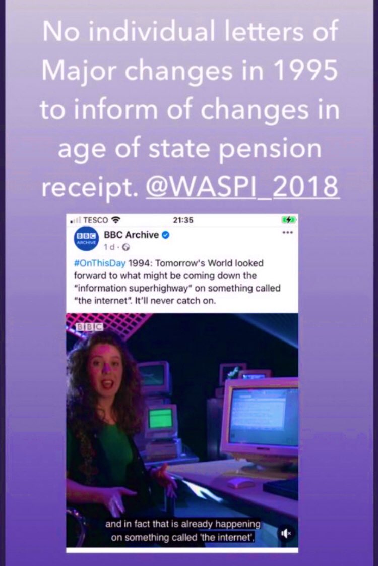 WaspiCastleford's tweet photo. @INorBY2020 @DingaBelle @Kosmo100 @smeethino 👇🏼👇🏼👇🏼 * bbc archives the internet in 1994 👇🏼 it isn’t like today where information is at your finger tips !! Official Communication was a letter headed typewritten letter why didn’t we get one in 1995 of major changes to statepension age ? #Lefttochance https://t.co/1wCFP72UjV