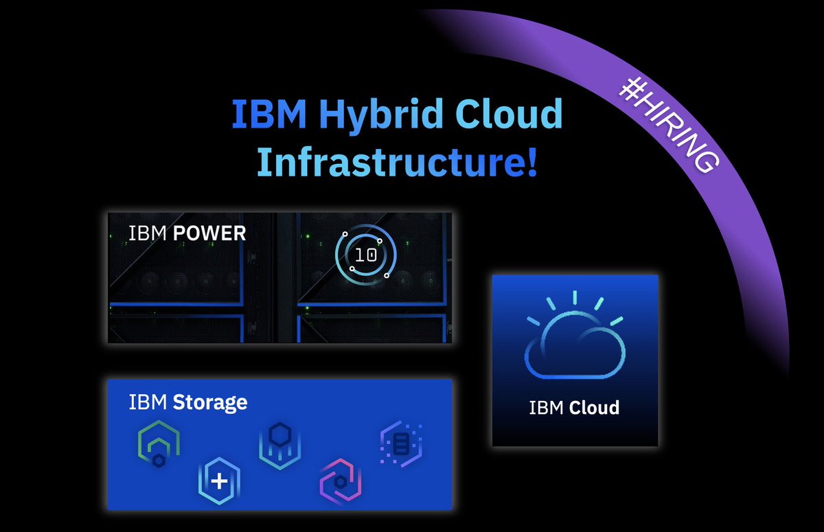 I’m #hiring!
Ich bin sehr froh, dass wir unser #TechnicalSales Team für #Infrastructure in #DACH vergrößern können &amp; freue mich auf zahlreiche Bewerbungen von #EarlyProfessionals! 😊

Mehr Details gibt's hier: careers.ibm.com/job/15379237/t…

#HybridCloud #IBMPower #IBMStorage #IBMCloud