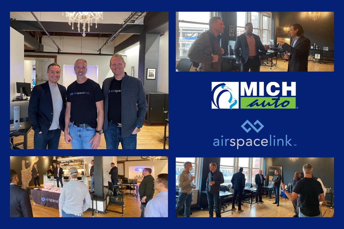AirspaceLink's tweet photo. We had a great time hosting the @MICHauto Innovator Xchange last week at the #AirspaceLink offices in #Detroit. Thanks to everyone who came out and looking forward to the next one!
#mobility #startup https://t.co/r4JwUK3rVP