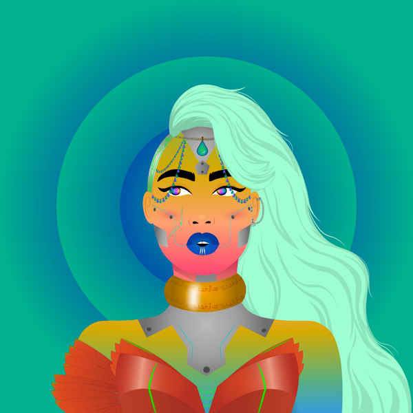 I just minted my 20 <a href="/worldofwomennft/">world of women</a> #WoWG, this one is probably my favourite - I didn't take part in the public mint because i've never really been a fan of the dutch format for collectibles - It often leaves original investors burnt. 🤷‍♂️🤷‍♀️ #NFTs #MondayMints