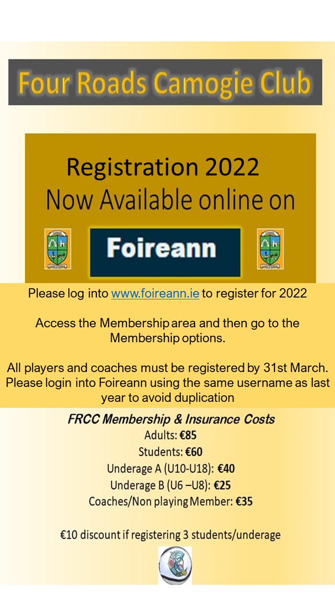 Four Roads Camogie (@4roadscamogie) on Twitter photo 